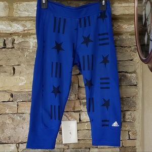 Adidas climalite dri fit cropped leggings-EUC-S